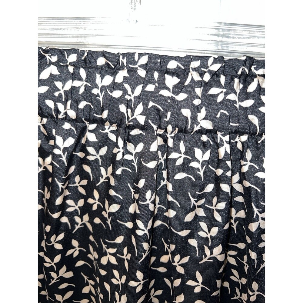 Loft skirt Womens XXL Pull On Leafed pleated Elastic Waist Coastal beachy New - Picture 10 of 10